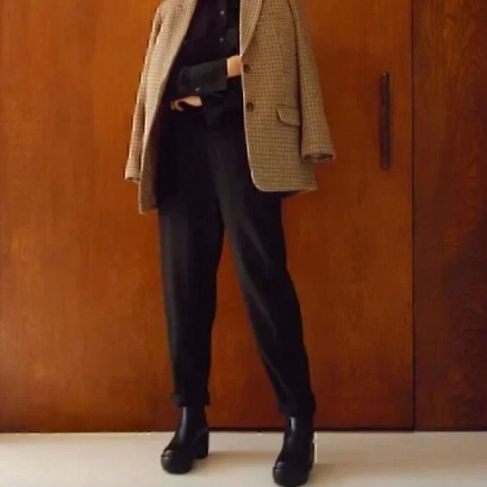 NWT Everlane The TENCEL Relaxed Soft Chino Black Size 12